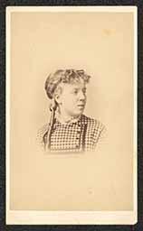 Carte de visite, Agnes Garrett, E. & M. Garrett (Wilmington), circa 1866-1870
