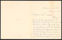 Letter, Elizabeth D. Banton to Emily Bissell, May 24, 1910