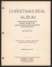 Selected pages from 1907-1939 Christmas Seal Album