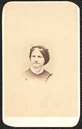 Carte de visite, Woman with Hairbow
