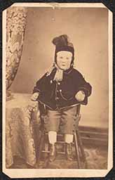 Carte de visite, Young Child in Winter Clothing
