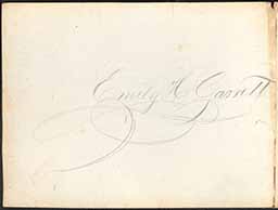 Emily Garrett sketchbook, 1866-67