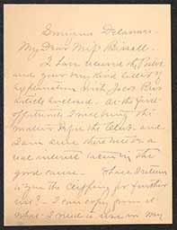 Letter, M. Armstrong to Emily Bissell, February 10, 1918