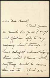 Letter, Lucy Bancroft Gillett to Emily Bissell, December 10, 1909