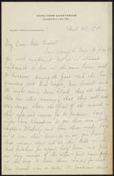Letter, Helen Reilly to Emily Bissell, April 25, 1921