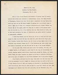 Remarks by Dr. Long at Luncheon for Miss Bissell, December 8, 1936