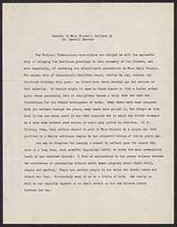 Remarks by Dr. Kendall Emerson at Luncheon for Miss Bissell, December 8, 1936