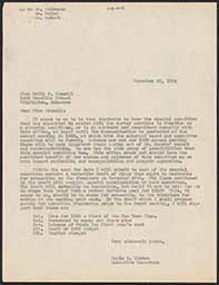 Letters, Doyle Hinton to Emily Bissell, November 20-26, 1934