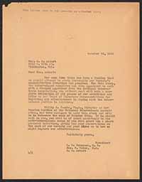 Letter, Emily Bissell to Agnes Martin Ackart, October 22, 1934
