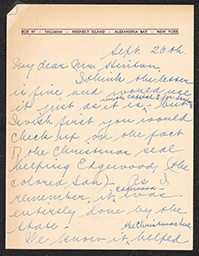 Correspondence between Florence H. Brown, Doyle E. Hinton, and Julia Tallman, September 26, 1934-October 4, 1934