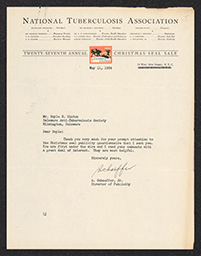 Letters and Christmas Seal Questionnaire from A. Schaeffer Jr., May 11, 1934