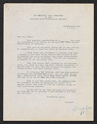 Christmas Seal Sale Sample Letters, November 29, 1934