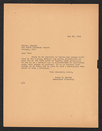 Correspondence between Ewing Galloway, Leola J. Harris, and Doyle E. Hinton, May 25, 1934 - January 18, 1935