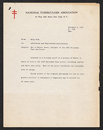 Letter, Miss Cole to Affiliated and Represented Associations, with attached leaflet, November 4, 1936