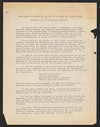 Memorandum Reviewing Situation on By-Laws and Constitution of Delaware Anti-Tuberculosis Society, 1932