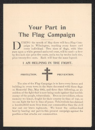 "Your Part in the Flag Campaign" Pamphlet, circa 1908