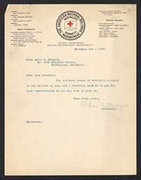 Letter, J. Thorburn Ross to Emily P. Bissel with corresponding letter from Charles L. Magee, November 4, 1908