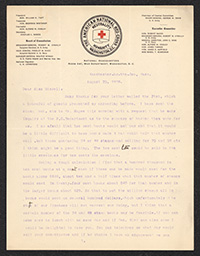 Letter, Mabel T. Boardman to Emily P. Bissell, August 25, 1908