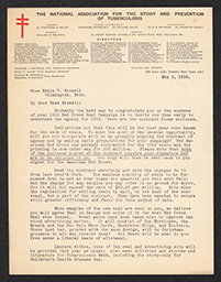 Letter, Charles M. DeForest to Emily P. Bissell, May 1, 1915