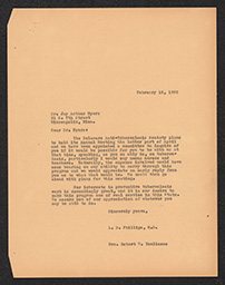 Correspondence between Jay Arthur Myers, L.D. Phillips, and Doyle E. Hinton, February 12, 2023 - March 5, 1935