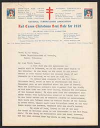 Letters Regarding Tuberculosis in Laurel, Delaware, December 1919