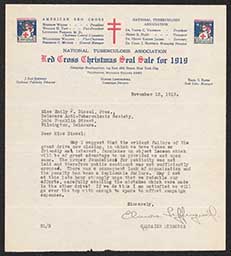 Letter to Emily P. Bissell from Elmore Leffingwell, November 13, 1919