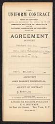 Agreement Between Haddock and Co. and Delaware Anti-Tuberculosis Society, September 30, 1911