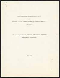 The Development of the Voluntary Tuberculosis Movement in Africa and Madagascar, 1969-1970