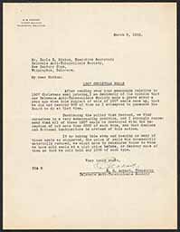 Correspondence between Doyle Hinton and E. G. Ackart, March 1933