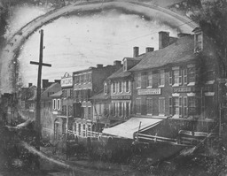 2nd and Market Streets, ca. 1840