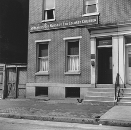 Exterior view of St. Michael's Day Nursery for Colored Children, 709 French St., Wilmington, Delaware, 1940.