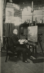 Pyle, Howard in his studio, ca. 1897