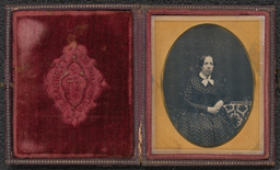Daguerreotype, Catharine W. Garrett (with coloration), circa 1850s