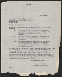 Letter, Doyle Hinton to Emily Bissell, July 6, 1934