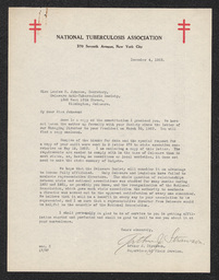 Letter, Arthur J. Strawson to Louise B. Johnson, December 4, 1923