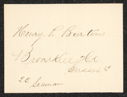 Civil War draft card for Henry P. Burton in Broadkill Hundred, Sussex County, Delaware.