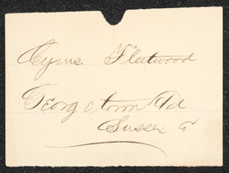 Civil War draft card for Cyrus Fleetwood in Georgetown Hundred, Sussex County, Delaware.