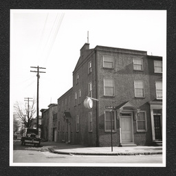 Exterior view of the Charles H. Gray Funeral Home 722 Walnut St., looking along 8th St.