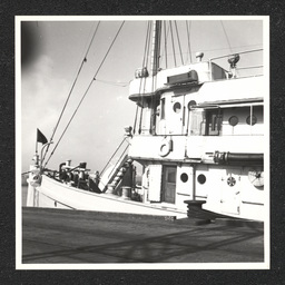 Side view of The Allegheny docked at Wilmington Marine Terminal