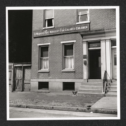 St. Michael's Day Nursery for Colored Children 709 French St., exterior view, 1940