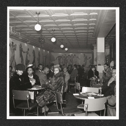 Spot Café, people at tables, March 20, 1940