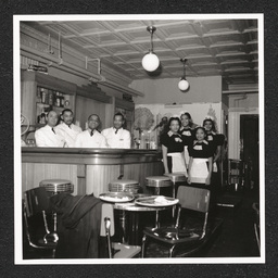 Spot Café, staff pose, March 20, 1940