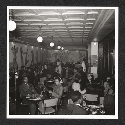 Spot Café, people at tables, March 20, 1940