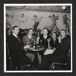 Spot Café, group at table, March 20, 1940