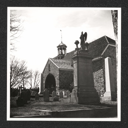 Old Swedes Church Wilmington DE, exterior side view, 1938