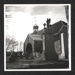 Old Swedes Church Wilmington DE, exterior side view, 1938