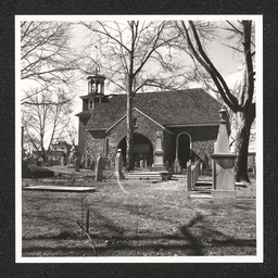 Old Swedes Church Wilmington DE, exterior entrance view, 1938