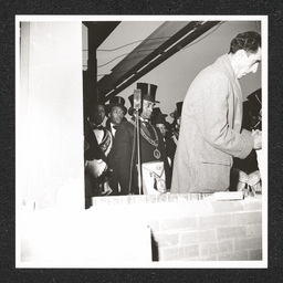 Walnut Street Christian Association 1000 Walnut St., ceremony at laying a cornerstone, November 19, 1939