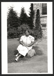 Mrs. Dora S. Lee, posing outside, 1938-40