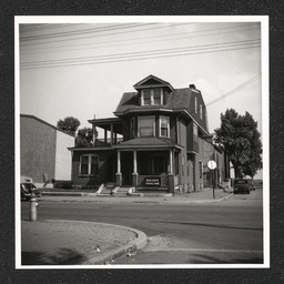 Miller's Funeral Home Chester PA, exterior view, 1940